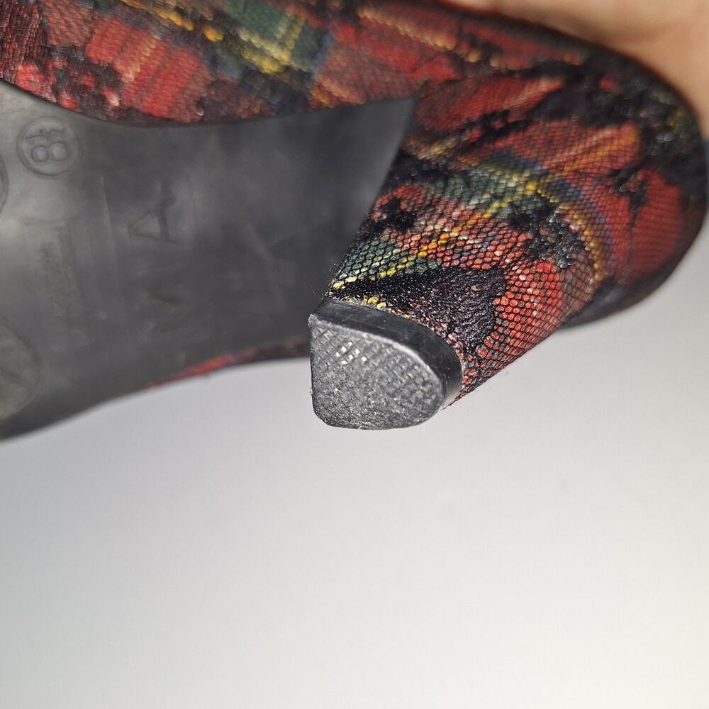 Y2K MIA Scarlett Plaid Mary Jane Heels Triple Strap Tartan Round Toe Size 8.5 - Picture 12 of 13